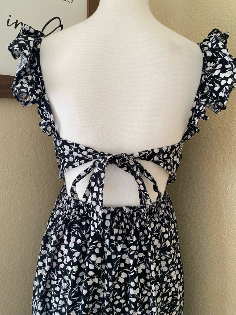 RIXO For Target Black & White Cotton Midi Dress - Picture 4 of 7